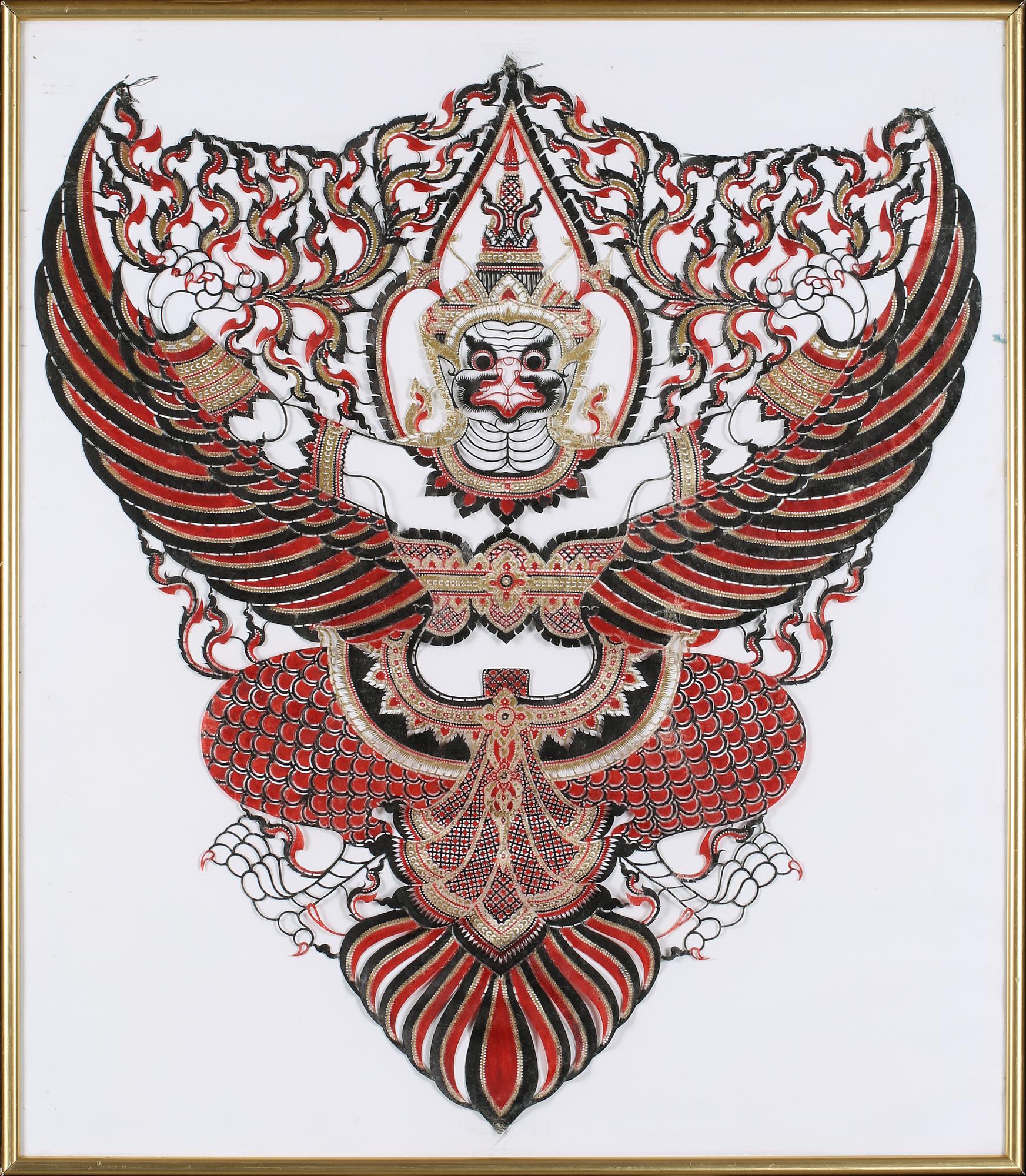 OKÄND KONSTNÄR, blandteknik, troligen Thailand, 1900-tal.