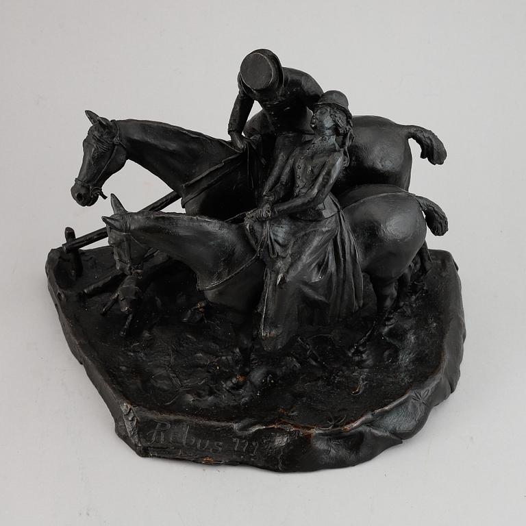 Unknown artist, sculpture, bronze.