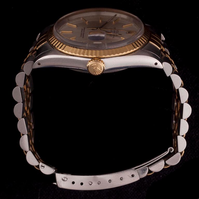 ARMBANDSUR, herr, Rolex Oyster Perpetual Datejust. Guld/stål. 1900-talets.