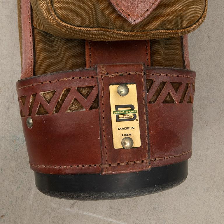 Golf clubs with bag Scotland first half of the 20th century.