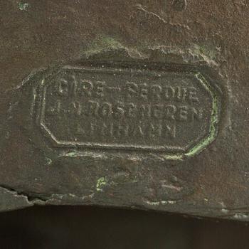 WILLIAM ZADIG, a signed and datead bronze sculpture.