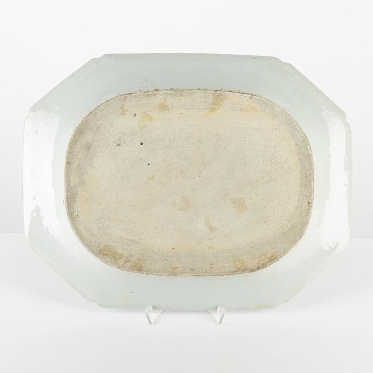 Stekfat, kompaniporslin, Kina, Qingdynastin, Qianlong (1736-95).