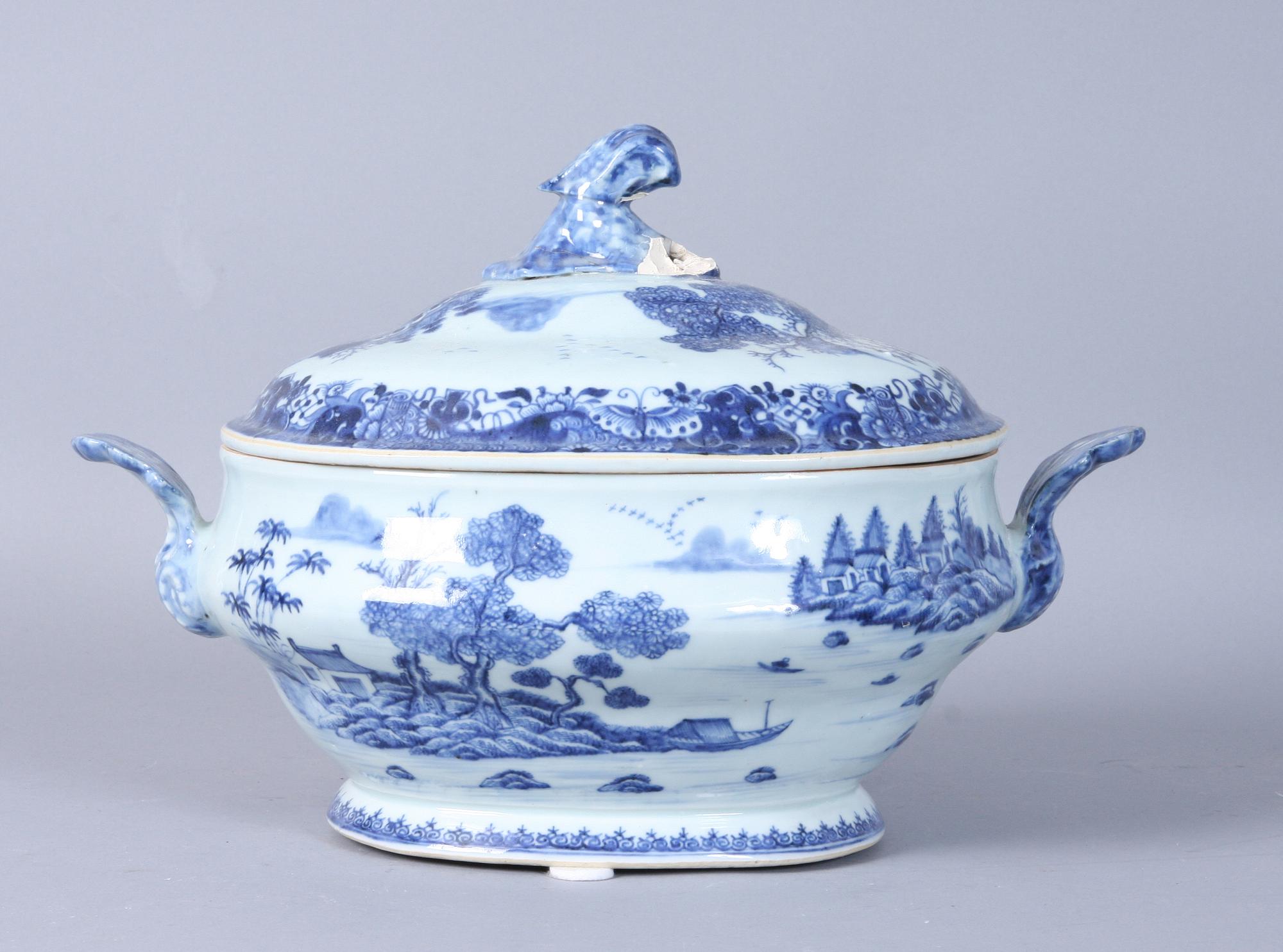 TERRIN samt LOCK, porslin, Kina, 1700-tal.