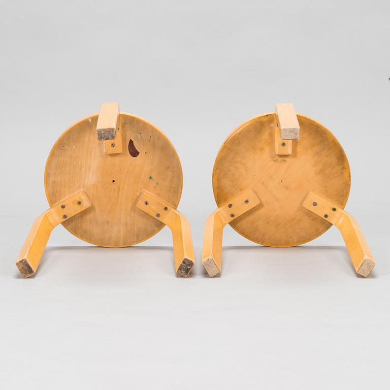 Alvar Aalto, a 1960's '82' table and six '66' stools for O.Y. Huonekalu-ja Rakennustyötehdas A.B.