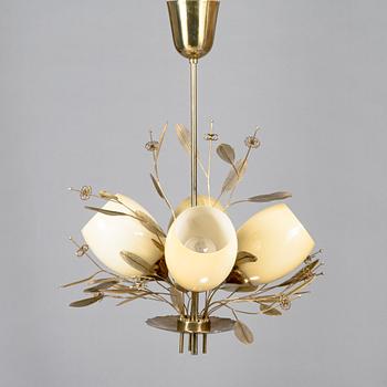 Paavo Tynell, A pair of mid-20th-century '9029/4' chandelier for Taito, Finland.