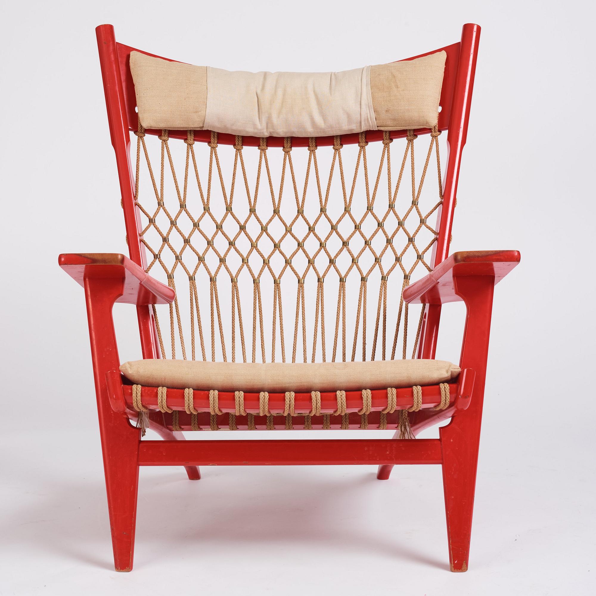 Hans J. Wegner, "The Web Chair", model "JH 719", Johannes Hansen, Denmark, post 1968.