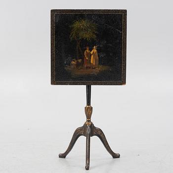 A late Gustavian tilt-top table from J. N. Asplinds workshop in Falun (1785-1820).