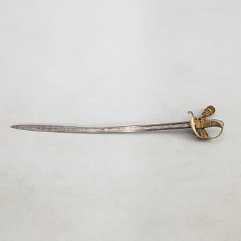 Sabel, svensk, m/1859 för officer, med balja.