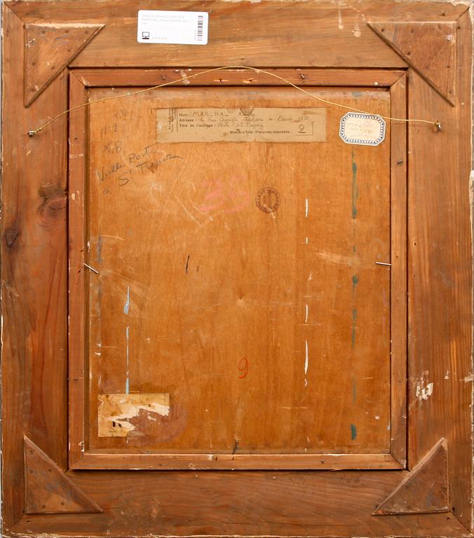 ACHILLE GASTON MARCHAL, olja på pannå, sign.