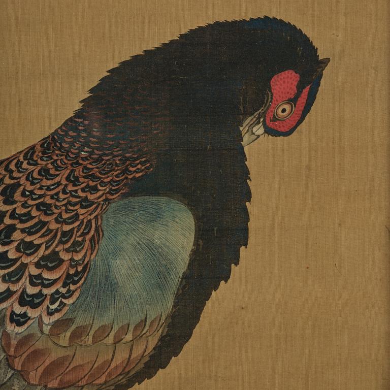 Unidentified artist, 'Pheasant pair', China, late Qing dynasty/circa 1900.