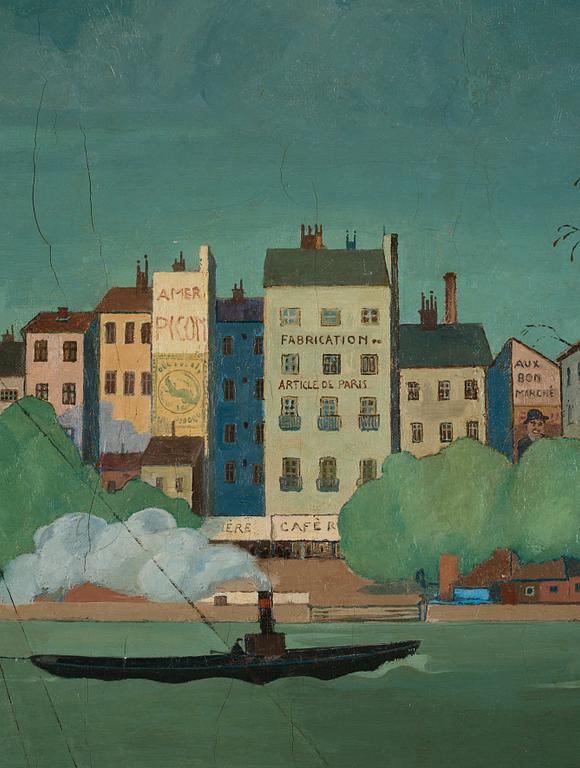 Akke Hugh Malmeström, View of the Seine, Paris.