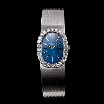 160. JEWELLERY WATCH, Patek Philippe, brilliant cut diamonds c. 0.78 ct.