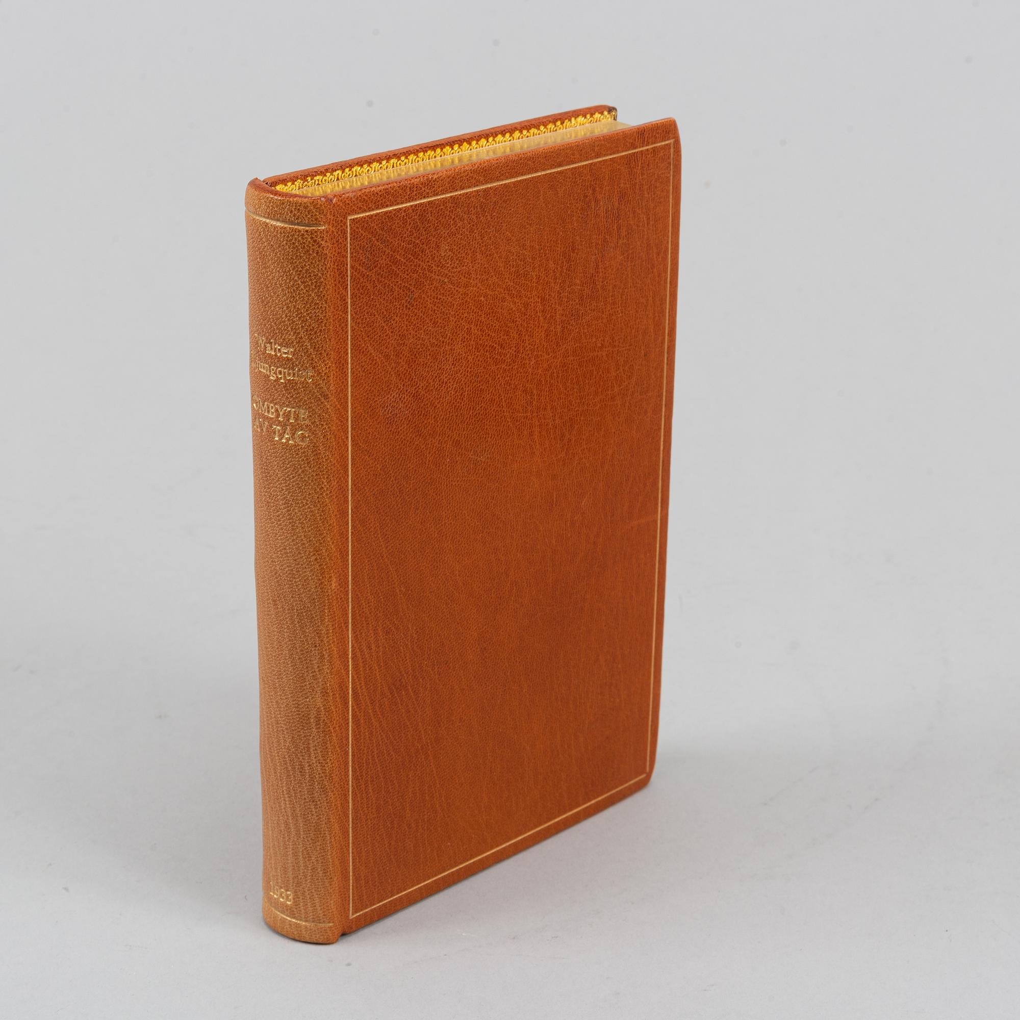 Välbunden svit av Walter Ljungquists böcker i originalupplaga (21 vol).