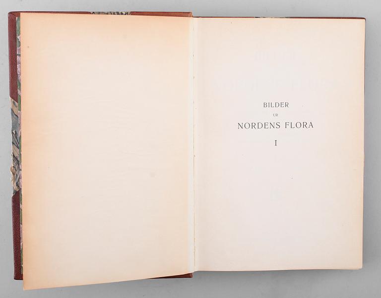 BÖCKER, "Bilder ur Nordens Flora", C.A.M Lindman, Wahlström & Widstrand, Stockholm 1905, 3 volymer.