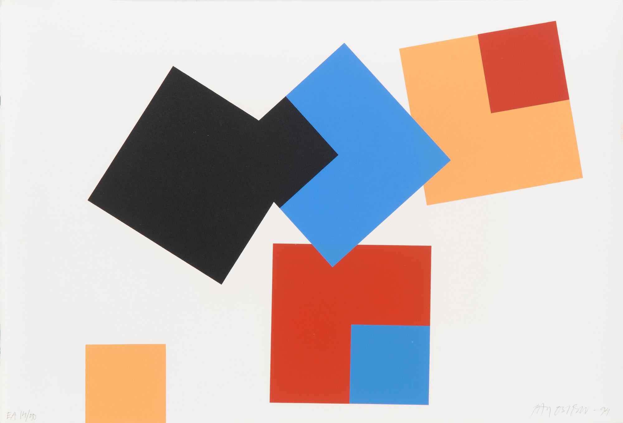 Portfolio of ten serigraphs, signed and dated -94, numbered EA 14/50.