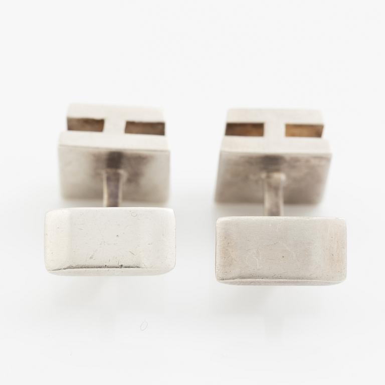 Hermès, manschettknappar, sterling silver.