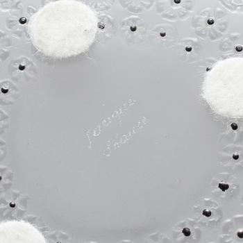 A glass bowl 'Nemours' by Lalique, France, second half of the 20th century.