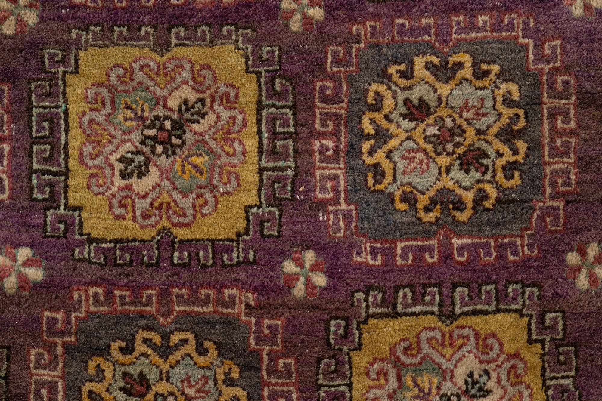 A semi-antique carpet, probably Samarkand, c. 264 x 184 cm.