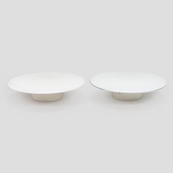 Arne Jacobsen, ceiling lamps/wall lamps, a pair, "AJ-Eklipta", Louis Poulsen, Denmark.