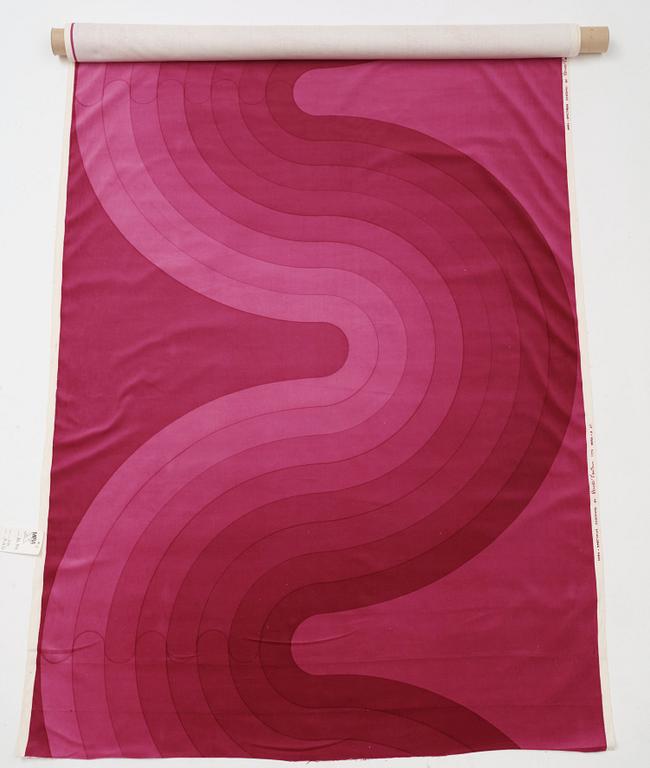 Verner Panton, FABRICS, 3 PIECES.  Cotton velor. A variety of nuances and patterns. Verner Panton.