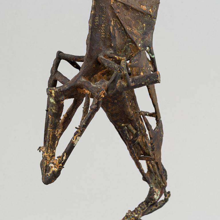 Luciano Minguzzi, a bronze sculpture, signed.