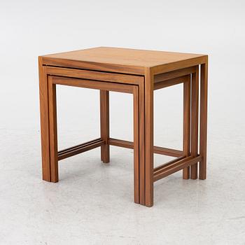 Three nesting tables, second half of the 20th century.