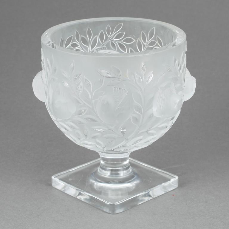 VAS, glas, "Elisabeth", Lalique, signerad, 1900-tal.