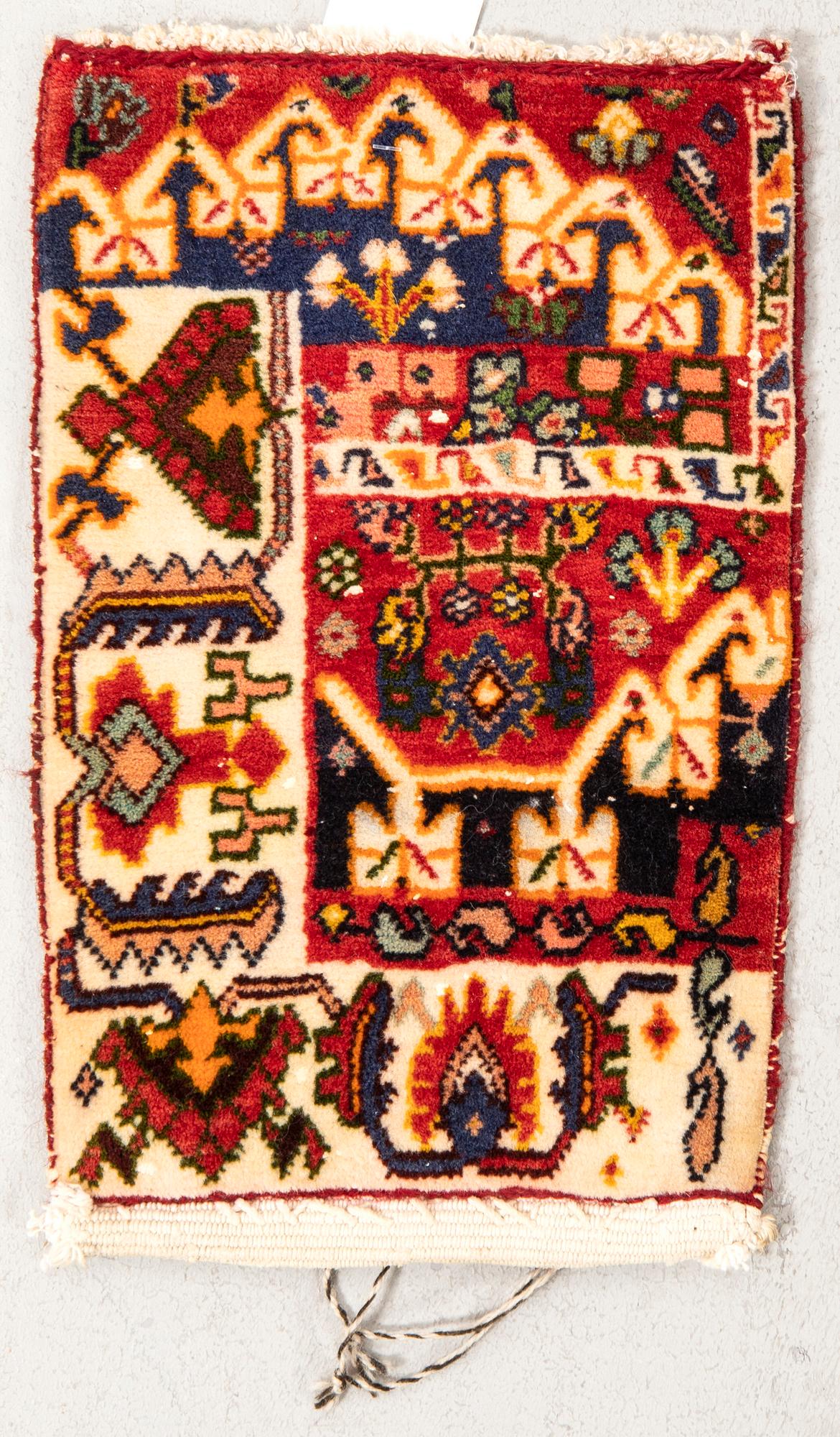 Carpet Kashgai shiraz old 39x26 cm.