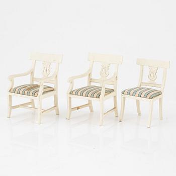 A lot of 14 pieces of doll house furniture by Nolbyn Värmländskt hantverk, 20th century.