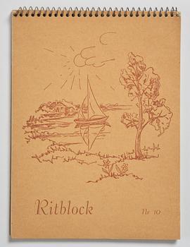 Lotte Laserstein, 4 skissböcker med blyertsteckningar.