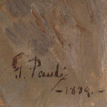 GEORG PAULI, olja på duk, signerad och daterad 1889.