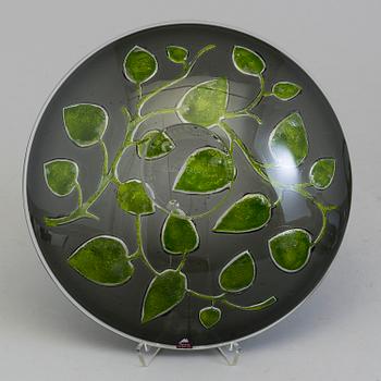 OLLE ALBERIUS, a glass bowl from Orrefors Gallery, signed and dated -88.