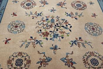 A semi-antique carpet, China, c. 350 x 275 cm.