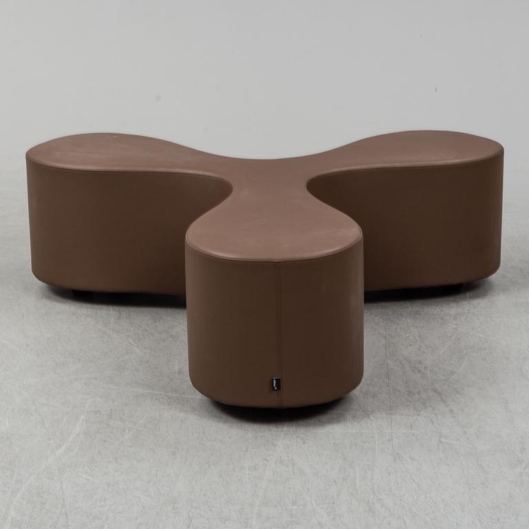 A 'Flower' bench by Sanaa for Vitra, designed 2001.