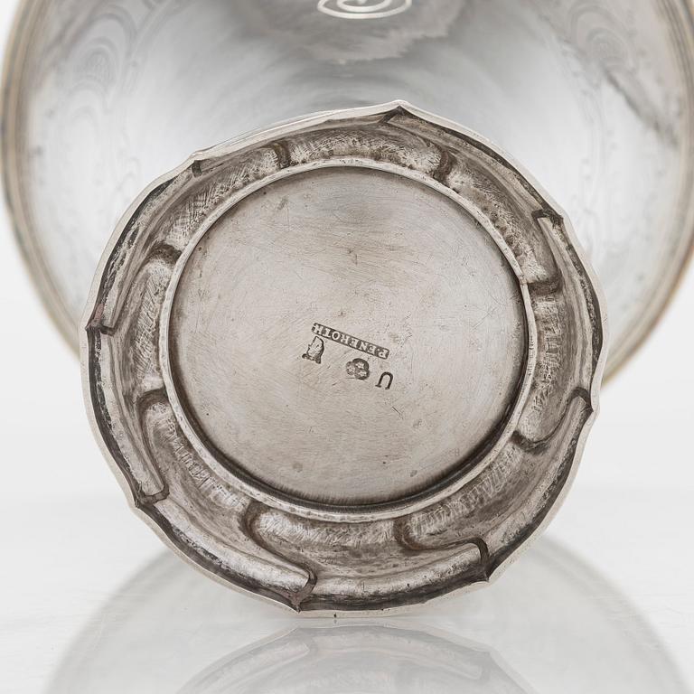 Petter Eneroth, bägare, silver, Stockholm 1778.