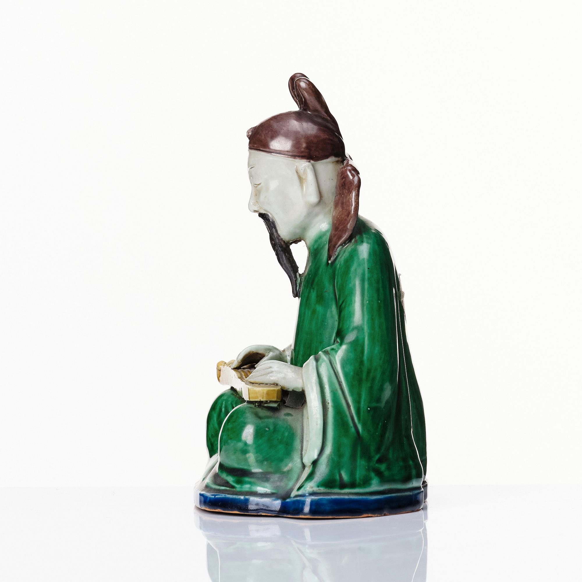 Figurin, porslin. Qingdynastin, Kangxi (1662-1722).