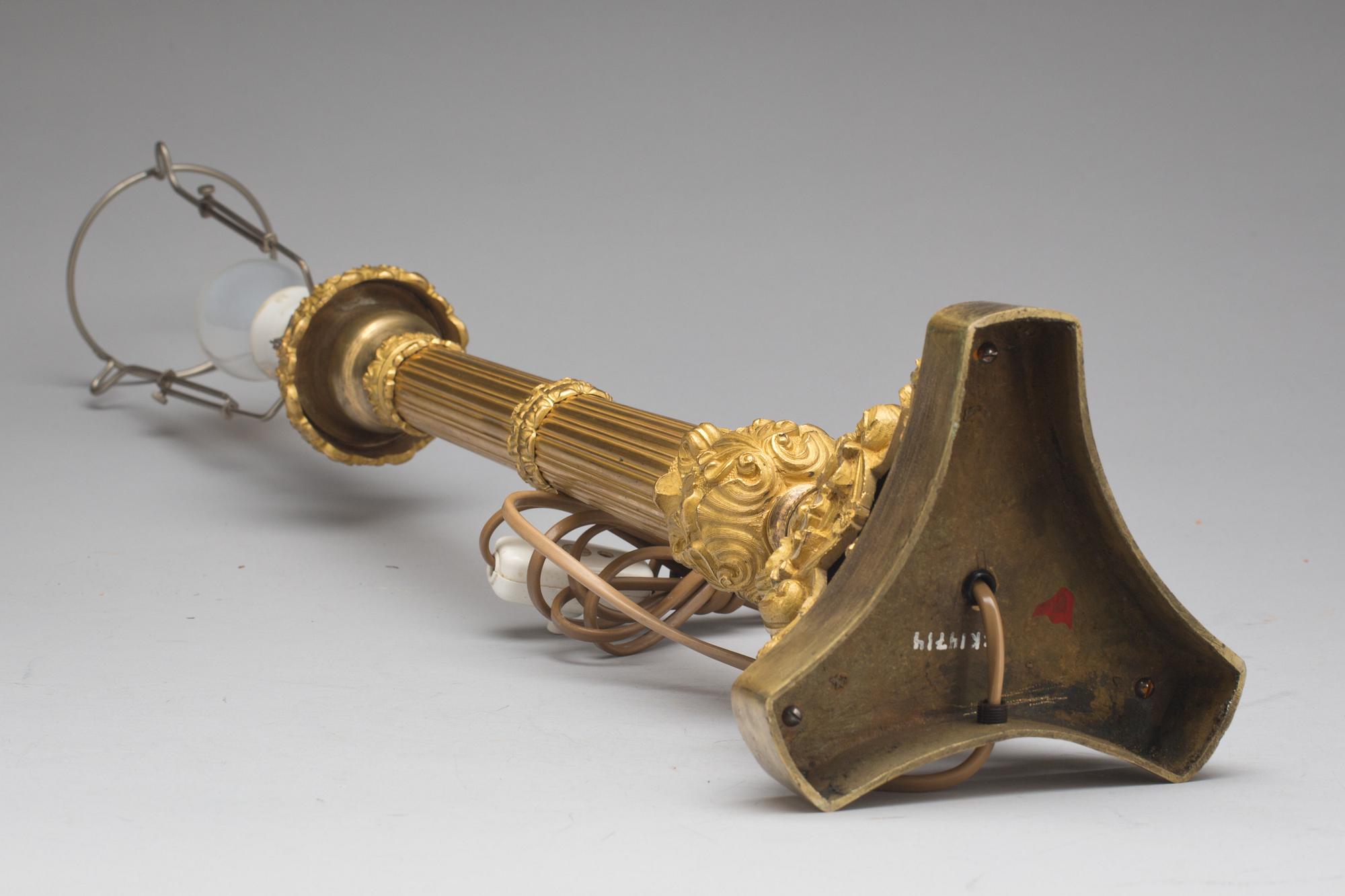 BORDSLAMPA, empirestil, 1800-talets andra hälft.
