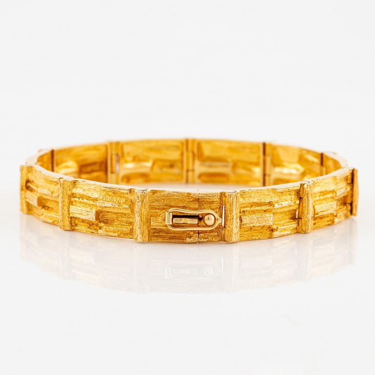 Björn Weckström, bracelet, 18K gold, "Cascade".