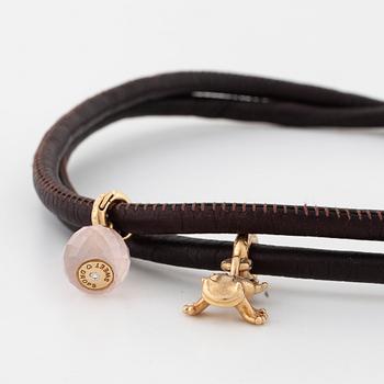 OLE LYNGGAARD, a bracelet with two "Sweet drops" charms.