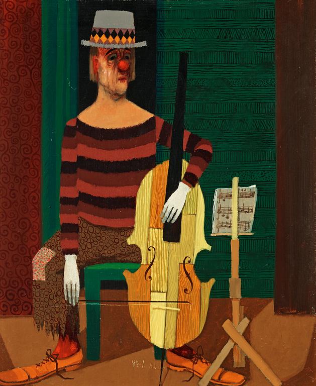 Pelle Åberg, Cellospelande clown.