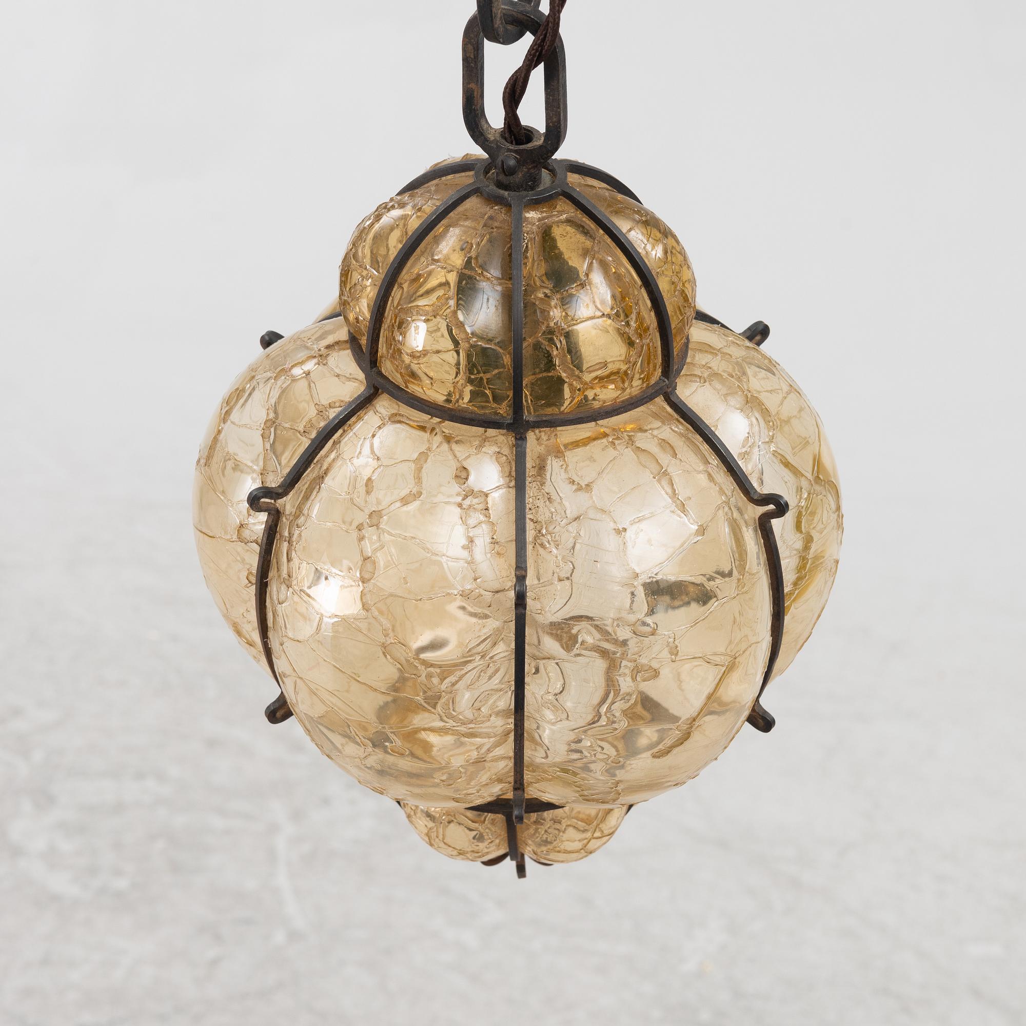 Harald Notini, ceiling lamp, model "10891", Arvid Böhlmarks Lampfabrik, 1930s.