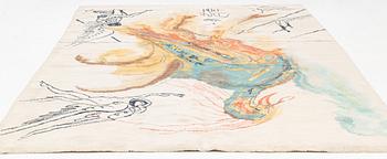 Salvador Dalí, after a carpet, tufted, Ege Axminster, Danmark, ca 334 x 240 cm.