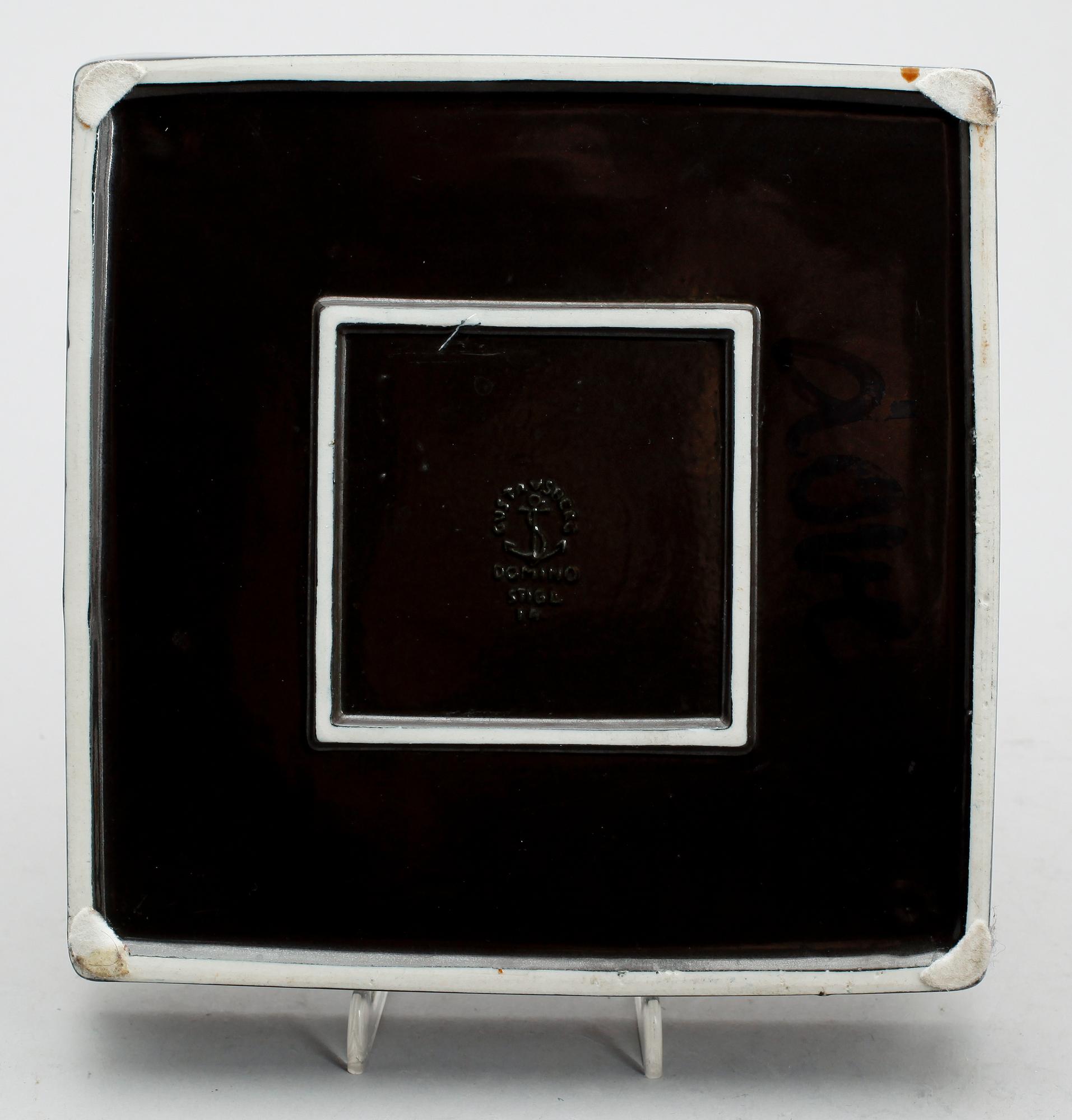 FAT, stengods, "Domino", nr 14, Stig Lindberg, Gustavsberg.
