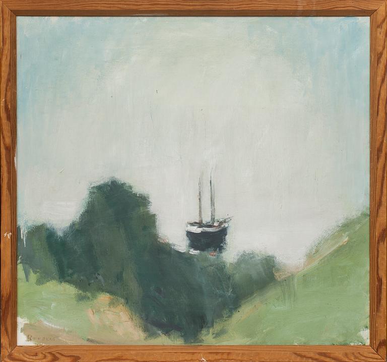 GUSTAV RUDBERG, olja på duk, signerad.