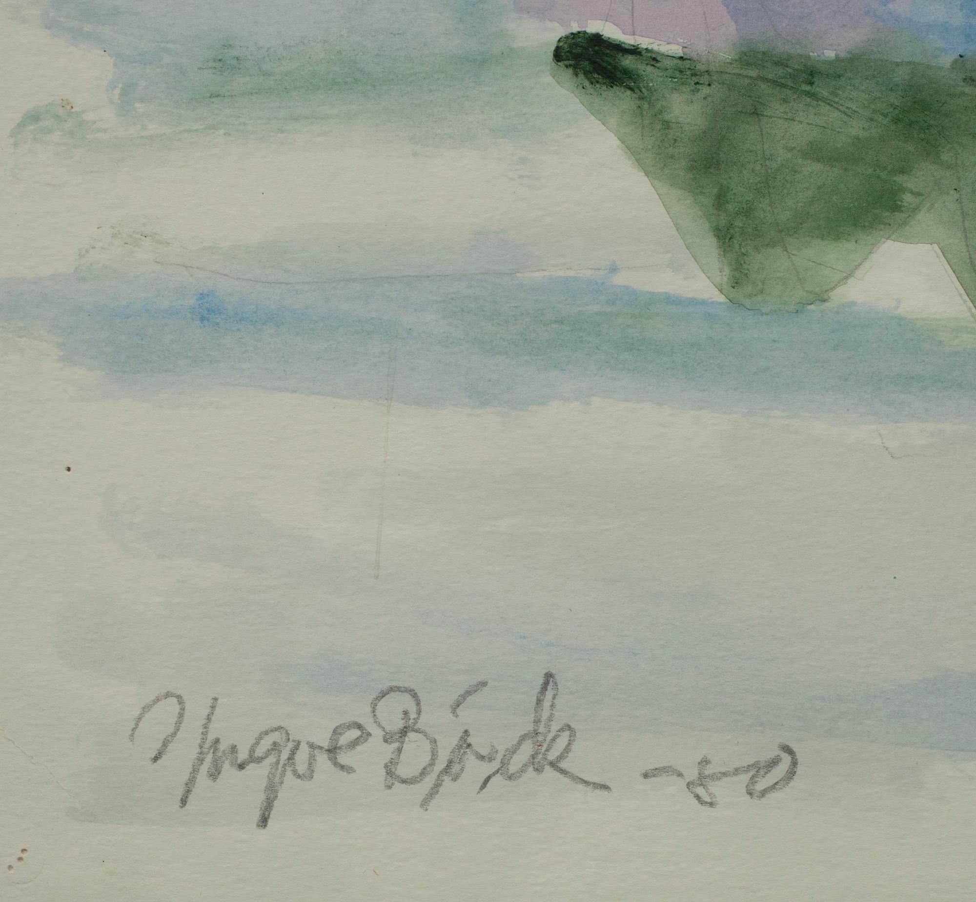 YNGVE BÄCK, akvarell, sign. och dat. -80.