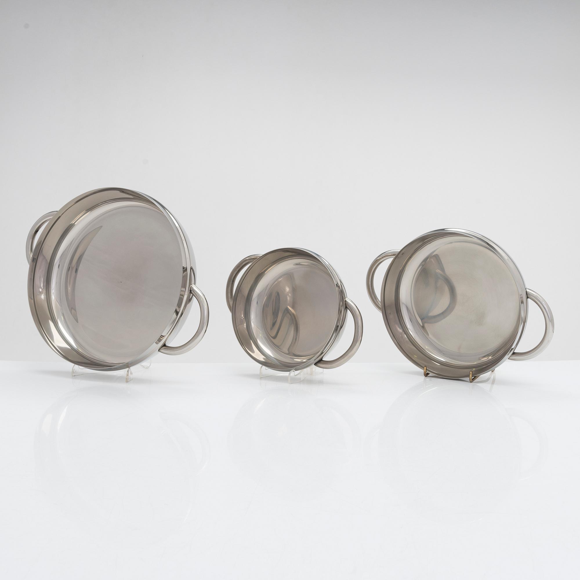 Timo Sarpaneva, three pans manufacturer OPa Ltd. 1970s.