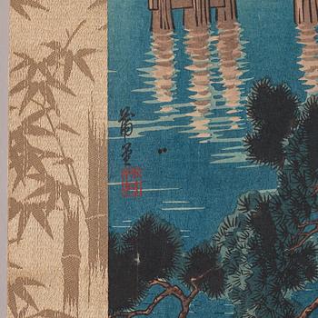 Träsnitt, Japan, tidigt 1900-tal.