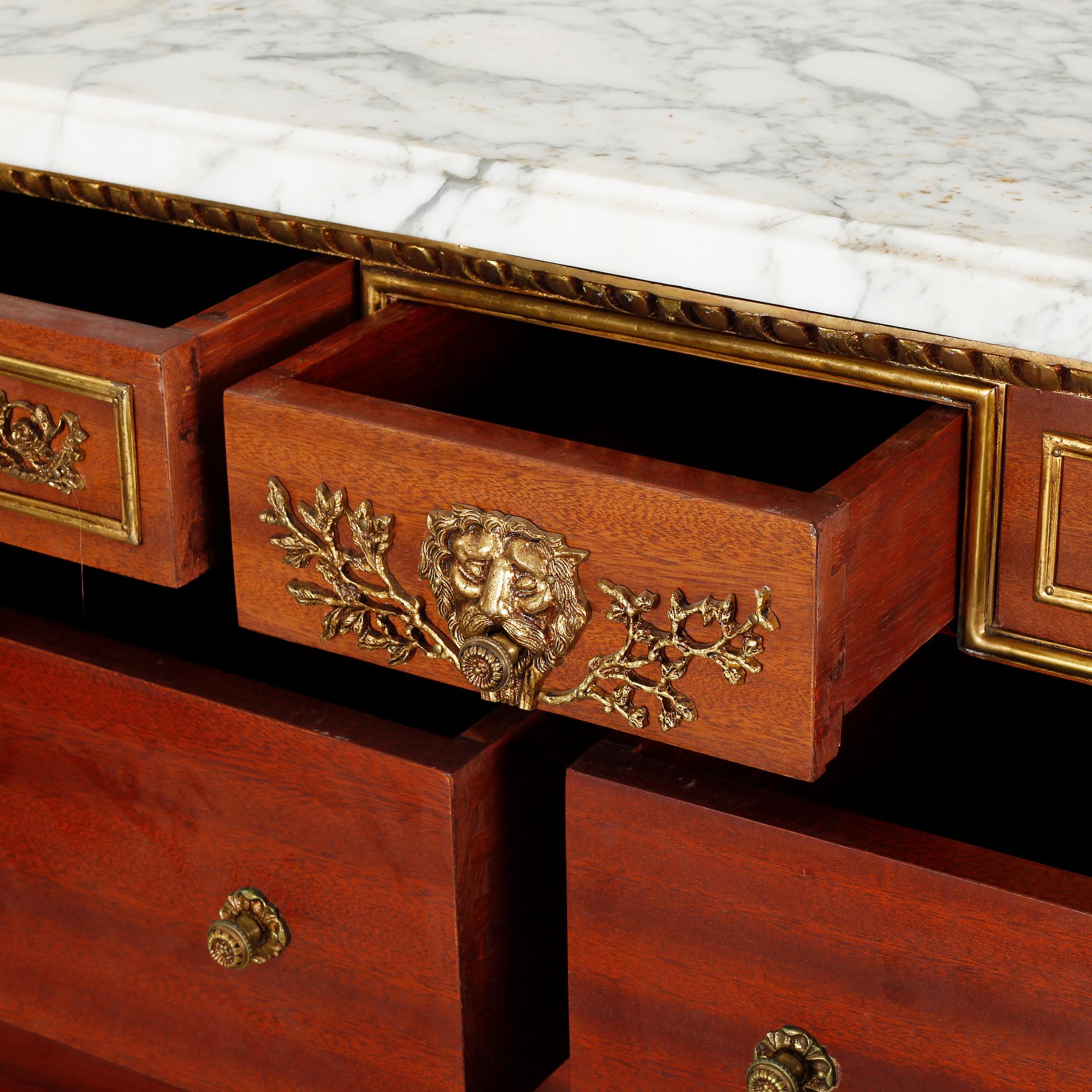 A Louis XVI style chest of drawers, second half of the 20th century.