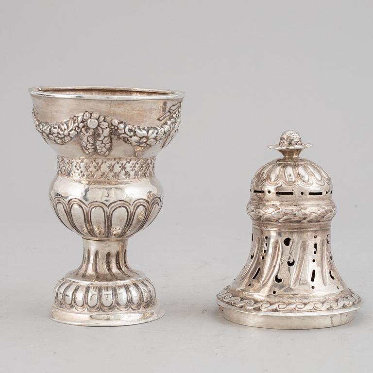 Sockerruska, silver, Köpenhamn 1781.