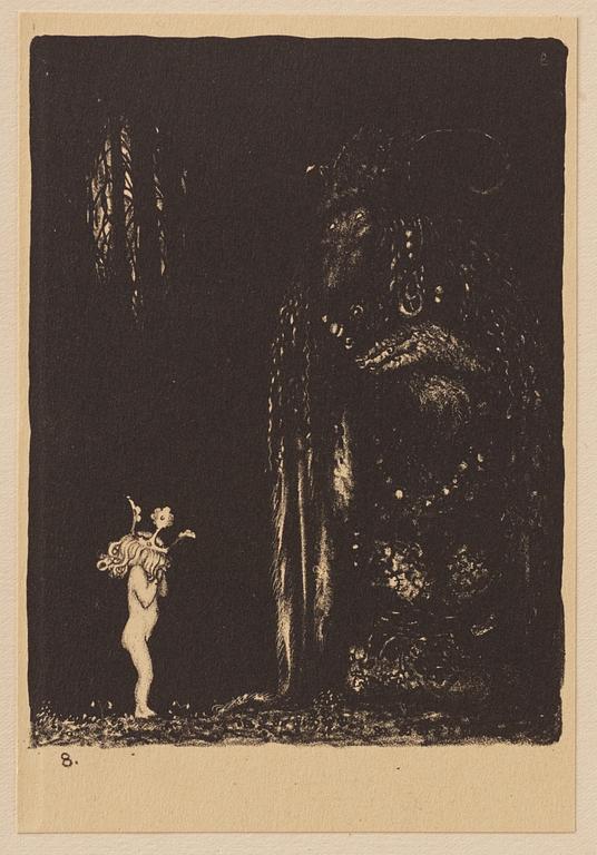 John Bauer, "Troll" 10 litografier i mapp/bok.